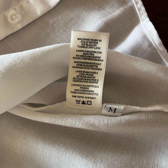Cloth & Stone for Anthropologie NEW M white blouse - Picture 10 of 11